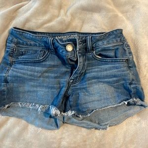 american eagle short jean shorts